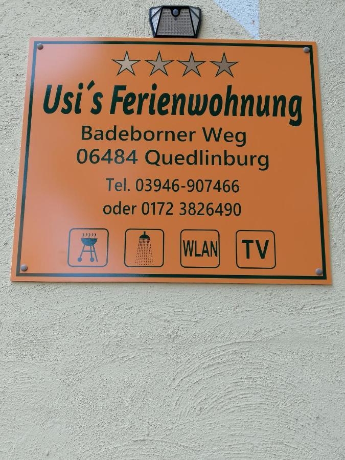 Usis_Ferienwohnung Im Harz Кведлінбург Екстер'єр фото